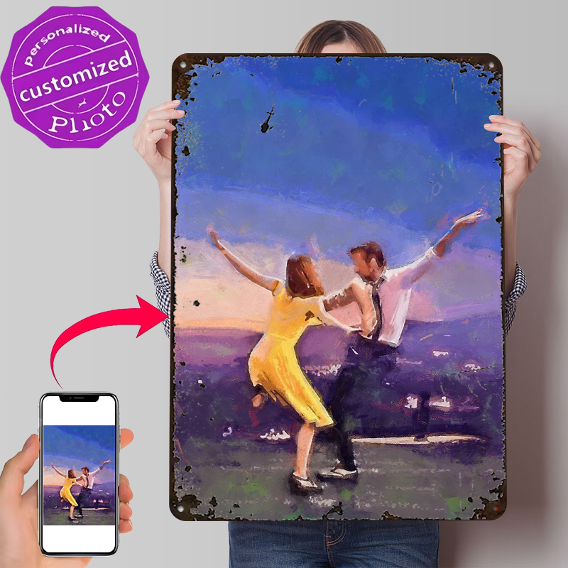 Retro Gaming Island - Poster Metallico 3D con Texture 'La