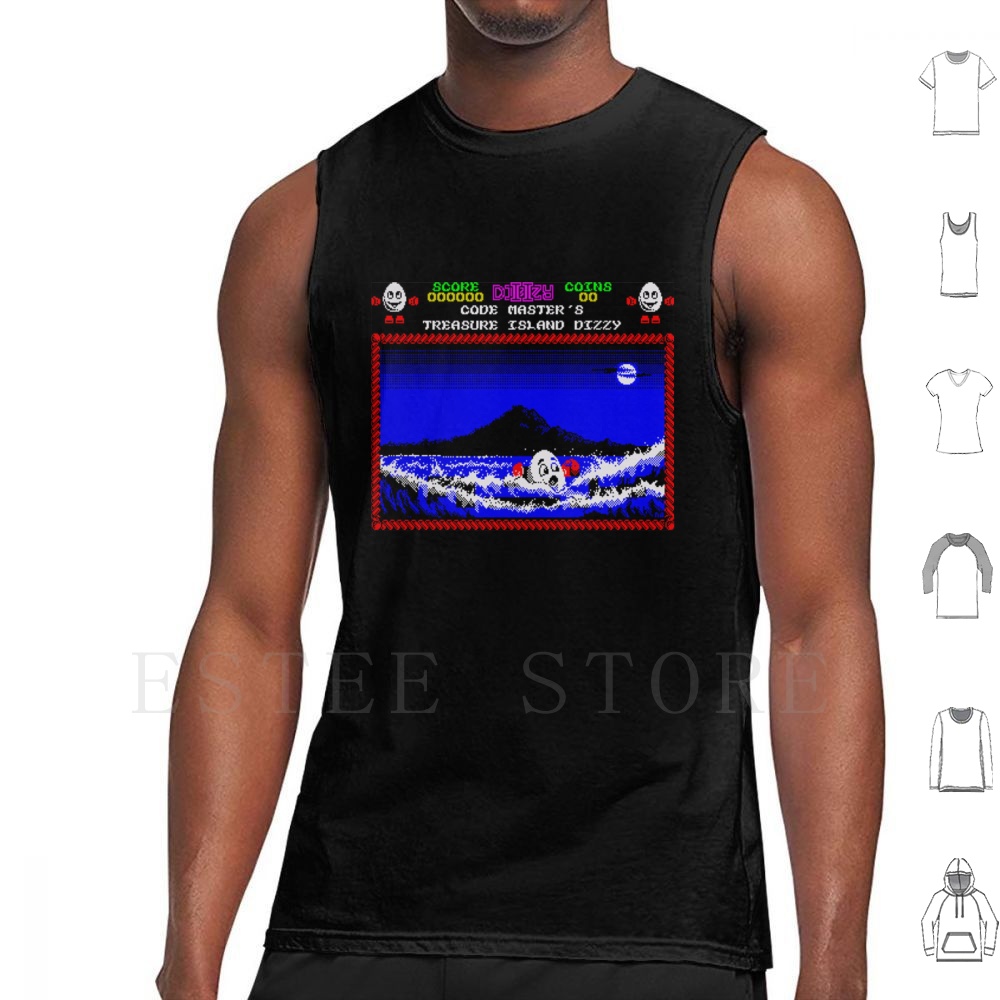 Retro Gaming Island - Canotte con motivo Dizzy di Treasure