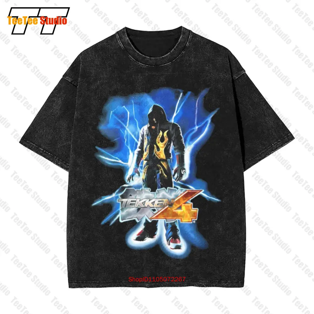 Retro Gaming T Shirts - T-shirt vintage oversize Tekken 4 Namco
