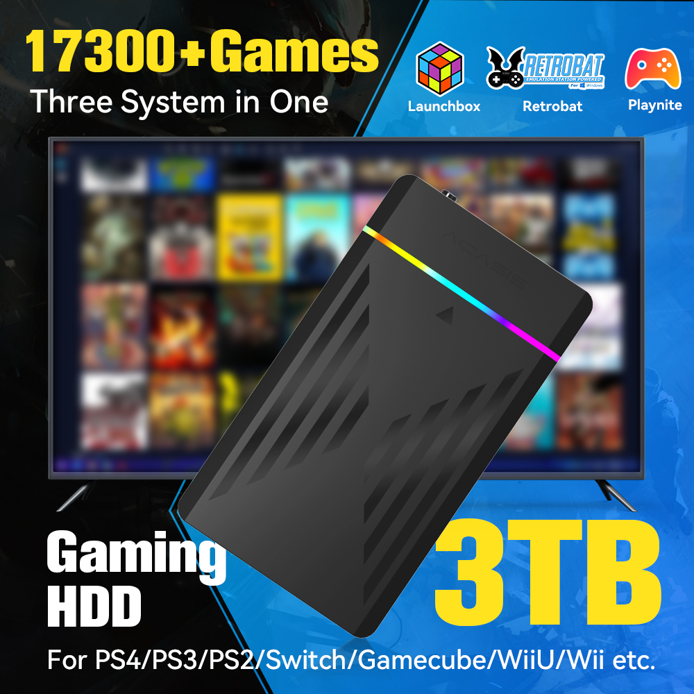 Retro Gaming Device - HDD da gioco portatile da 3