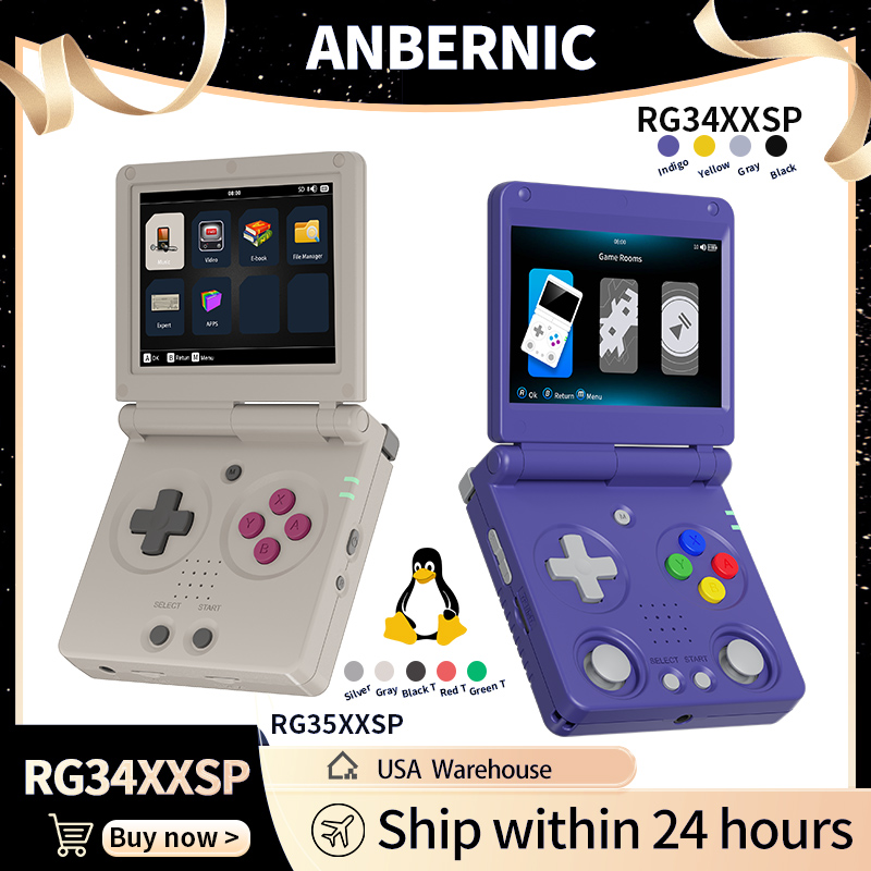 Anbernic RG34XXSP RG35XXSP Con - Retro Gaming Arcade Console recensione e prezzo