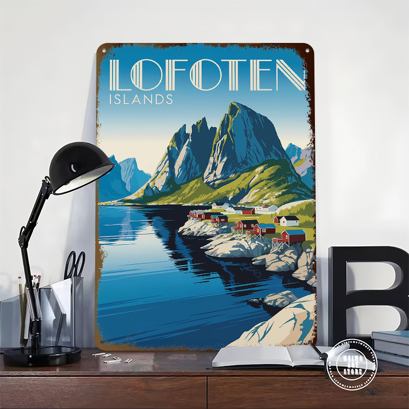 Poster 3D delle Isole Lofoten, - Retro Gaming Island recensione e prezzo