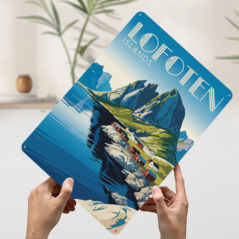 Poster 3D delle Isole Lofoten, - Retro Gaming Island recensione e prezzo