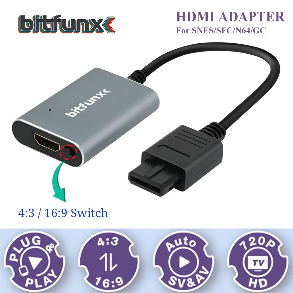 Bitfunx 720P Adattatore Svideo - Retro Gaming Setup recensione e prezzo