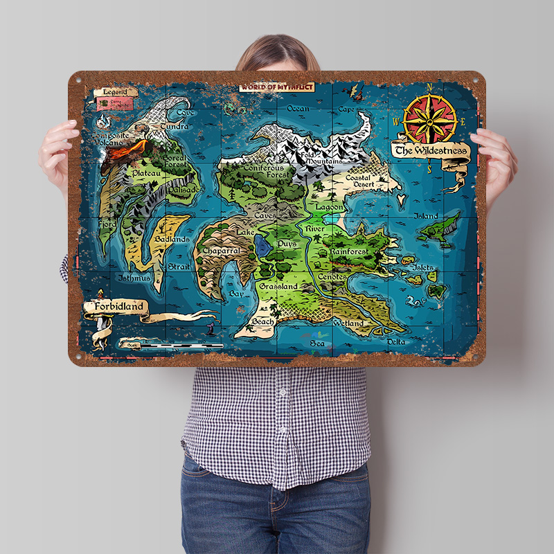 World of Mythflict Fantasy Map - World Of Retro Gaming recensione e prezzo