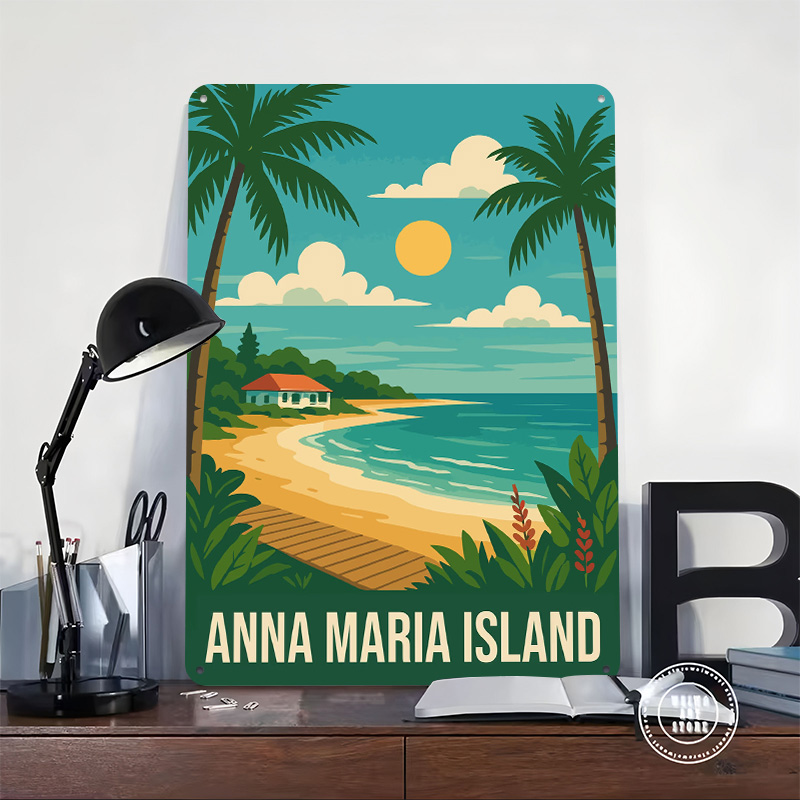 Poster Metallico di Anna Maria - Retro Gaming Island recensione e prezzo