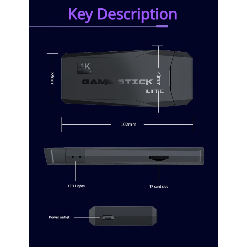 Console Portatile 4K per Gioch - Retro Gaming Arcade Console recensione e prezzo