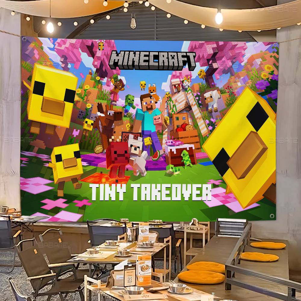 Bandiera Colorata Minecraft St - Retro Gaming Banner recensione e prezzo