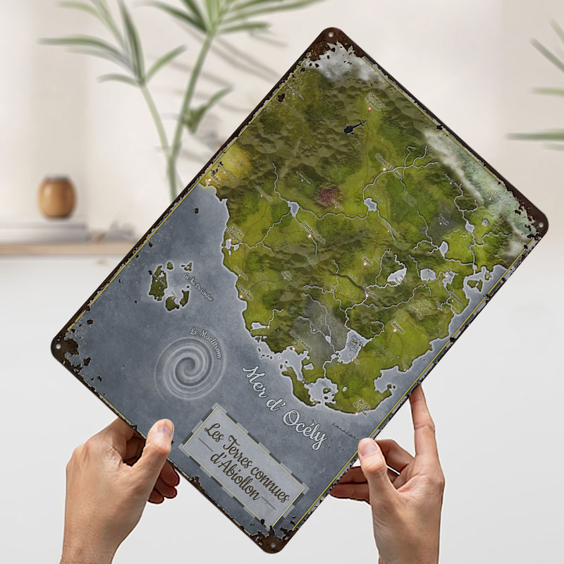 Poster in Metallo della Mappa  - World Of Retro Gaming recensione e prezzo