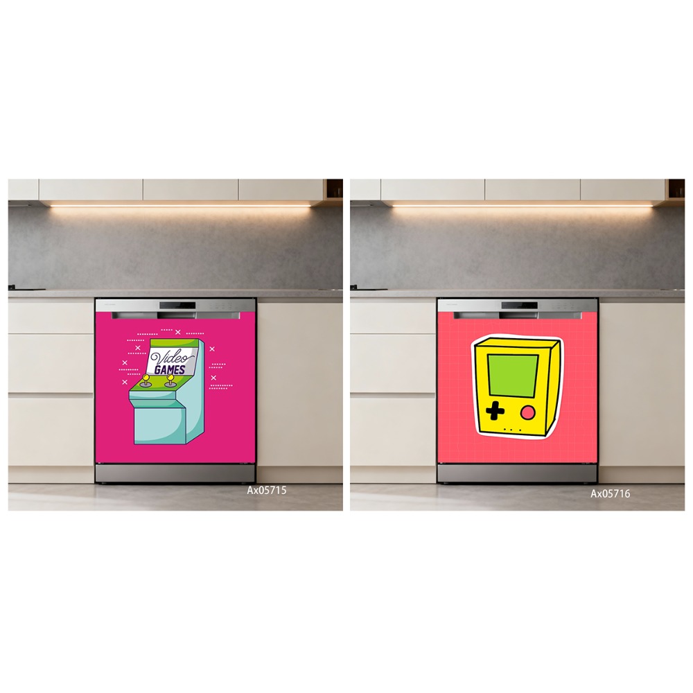 Adesivo per Porta Lavastovigli - Retro Gaming Arcade Console recensione e prezzo