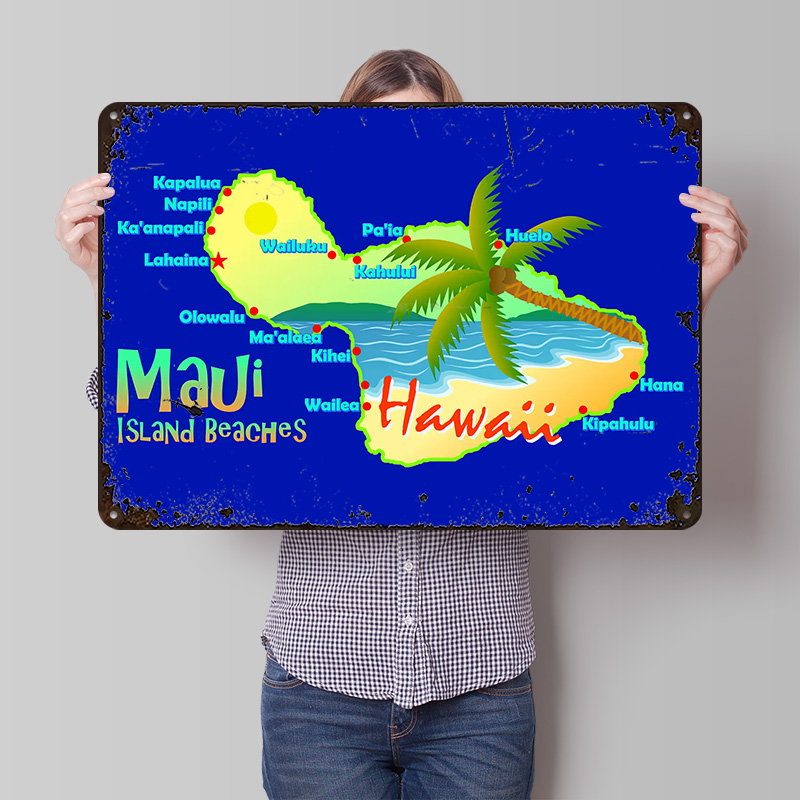 Poster in Latta con Mappa dell - Retro Gaming Island recensione e prezzo